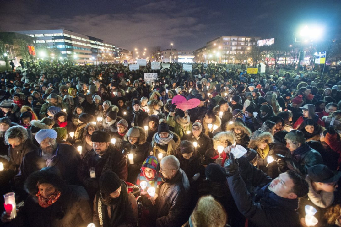 Gathering Holding Candles